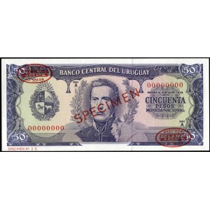 Uruguay. 50 Pesos 1967 TDLR Exemplar