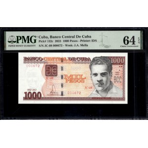 Cuba. 1000 Pesos 2023 Low S/N 672