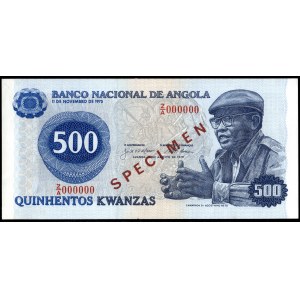 Angola. 500 Kwanzas 1975 Exemplar