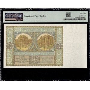 Poland. 1929 50 Zlotych Prefix EG