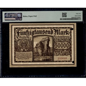 Danzig. 1923 50000 Marek Cancelled