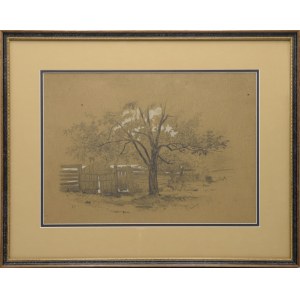 Jozef BRANDT (1841-1915), Landscape with a Tree