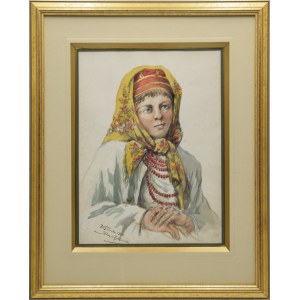 Tadeusz RYBKOWSKI (1848-1926), Hucułka z Wiszenki, 1910