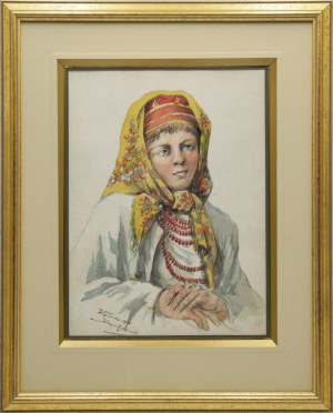 Tadeusz RYBKOWSKI (1848-1926), Hucułka z Wiszenki, 1910