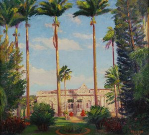 Frederick BECKER (1888 - ?), Pałacyk w cieniu palm