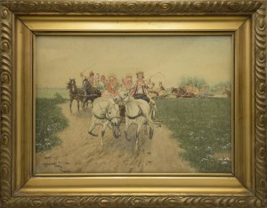 Kajetan KOSIŃSKI (1847-1935), Wesel jedzie