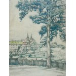 Marian TRZEBIŃSKI (1871-1942), Widok ogólny Klasztoru Bielańskiego