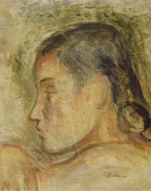 Stanisław GRABOWSKI (1901-1957), Portret kobiety z profilu