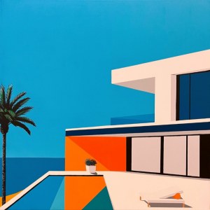 Jean-Claude Plewniak, Villa Orange white, 2025