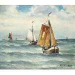 Hans Gleissner (1880-1935), Kutry rybackie na morzu
