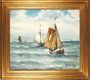Hans Gleissner (1880-1935), Kutry rybackie na morzu