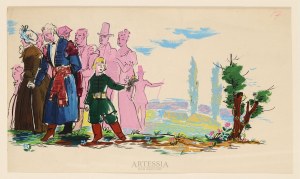 Tadeusz Gronowski (1894-1990), Scena z Pana Tadeusza - Przechadzka