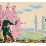 Tadeusz Gronowski (1894-1990), Scène de Pan Tadeusz - Une visite à pied
