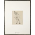 Stanislaw Sawiczewski (1866-1943), Nude of a woman sitting on a bench