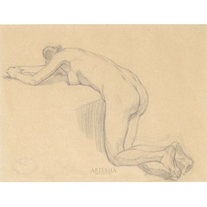 Stanislaw Sawiczewski (1866-1943), The act of kneeling