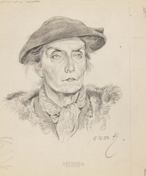 Zygmunt Kamiński (1888-1969), Portret kobiety, 1954