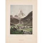 Edward Harrison Compton (1881-1960) d'après, Vue de Zermatt et du Cervin