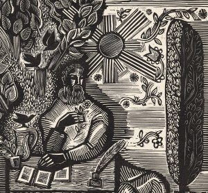 Mieczysław Jurgielewicz (1900-1983), Jan Kochanowski pod lipą, 1954