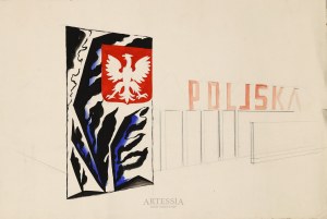 Tadeusz Gronowski (1894-1990), Poljska - projekt pawilonu, 1959