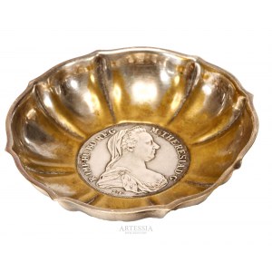 Manufacturer unrecognized, 19th/20th c., Vessel with thaler