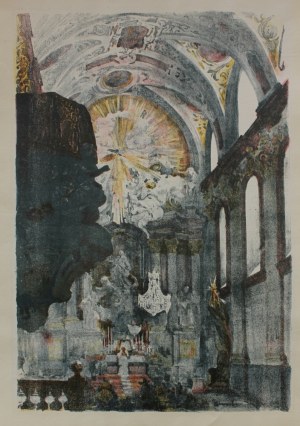 Jan Kanty Gumowski, Wnętrze Katedry(1926, z teki „Jasna Góra”)