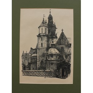 Jan Kanty Gumowski, Wawel Cathedral(1926, from the portfolio Widoki Krakowa)