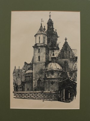 Jan Kanty Gumowski, Katedra na Wawelu(1926, z teki Widoki Krakowa)