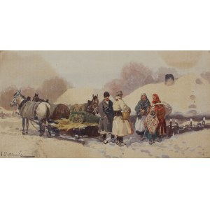 Adam Setkowicz, Scena davanti alle capanne [Prima di partire].