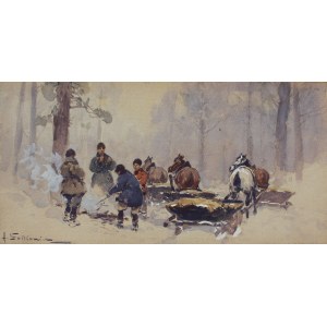 Adam Setkowicz, Scena przy ognisku