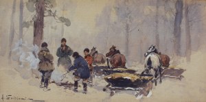 Adam Setkowicz, Scena przy ognisku