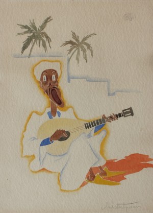 Marian Walentynowicz, Arab grający na gitarze