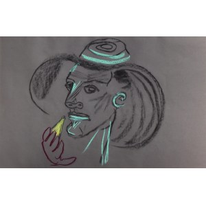 Wiktor Zin, Portret kobiety w kapeluszu