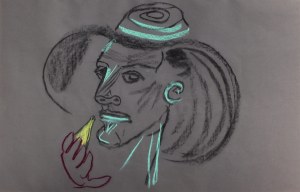Wiktor Zin, Portret kobiety w kapeluszu
