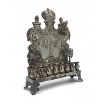 Hanukkah lamp, (Warsaw,1896)