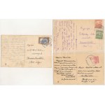 7 db RÉGI (1905 előtti) Catharina Klein virágos litho művészlap, zsoltárokkal / 7 pre...