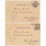 1901 4 db RÉGI (1905 előtti) szecessziós hölgy művészlap. Kanitz C. és Fiai / 4 pre-1905 lady art postcards...