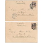 2 db RÉGI (1905 előtti) litho hölgy művészlap / 2 pre-1905 litho lady art postcards. Meissner &amp...