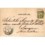 1904 Hódmezővásárhely, Kossuth Lajos szobor, üveg és porcelán üzlet. Grossmann Benedek utóda kiadása (EK...