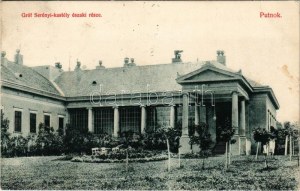1908 Putnok, Gróf Serényi kastély északi része. Simon József kiadása (fl)