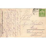 1915 Székesfehérvár, mozaiklap, rajta vasútállomás, zsinagóga, stb. Horváthné és Rónainé kiadása (ázott sarkak ...