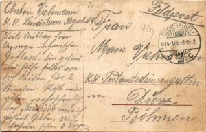 1914 Szombathely, Erzsébet királyné utca, Kardos Jakab vaskereskedése az Arany Kaszához...