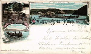 1898 (Vorläufer) Ada Kaleh, Türkische Insel i. d. Donau (bei Orsova), Türkischer Bazar ...