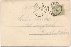 1903 Szászkabánya, Németszászka, Sasca Montana; látkép, templom, szálloda. Johann Lang kiadása / general view, church...