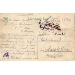 Temesvár, Timisoara; Hunyadi út, villamos. Vasúti levelezőlapárusítás 285. sz. 1916. / street view, tram (Rb...