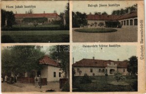 Barsendréd, Ondrejovce; Horn Jakab kastélya, Balogh János kastélya, Benkovich Viktor kastélya, vendéglő és fűszer üzlet...