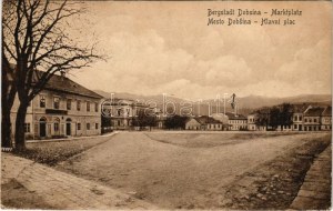 1922 Dobsina, Dobschau; Fő tér, piac. Köhler Julius kiadása / Marktplatz / Hlavni plac / main square, market (EK...