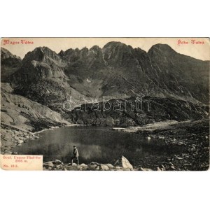 Tátra, Magas-Tátra, Vysoké Tatry; Öt-tó. Franz Pietschmann No. 1811. / Unterer Fünf-See (EK)