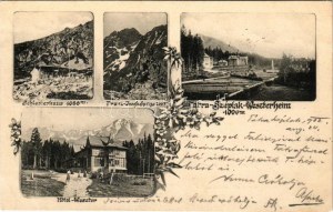 1902 Tátraszéplak, Tatranska Polianka, Westerheim (Tátra, Magas-Tátra, Vysoké Tatry); Schlesierhaus, Franz-Josefs...