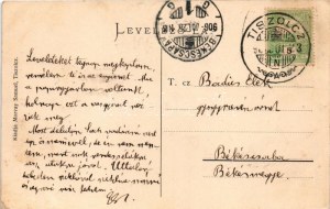 1906 Tiszolc, Tisovec; M. kir. vasgyár a Hradova heggyel. Morvay Sámuel kiadása / ironworks...