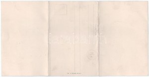 1905 Volosko, Volosca (Abbazia, Opatija); Totalansicht / 3-tiled folding panoramacard (hajtásnál gyűrött ...